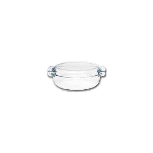 COCOTTE OVALE EN VERRE TRANSPARENT PYREX PROFESSIONNELLE - 390X110X150 MM