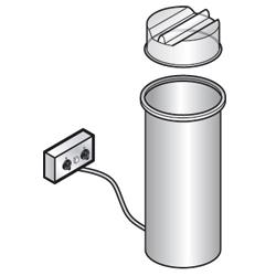 Elévateur chauffant pour assiettes (avec couvercle) capacité 40-50 ø 270-330 mm dpa/sac33_0