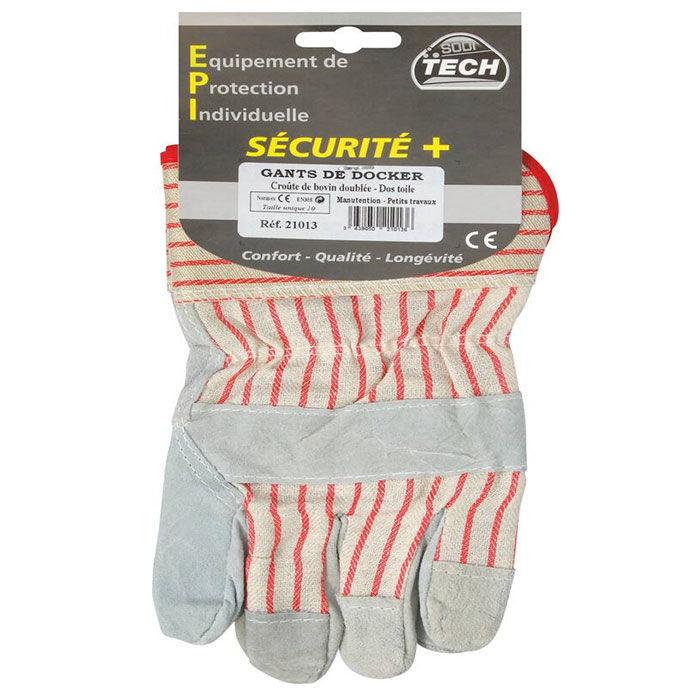 Gants docker croute de bovin t10 - carte - 11577046_0