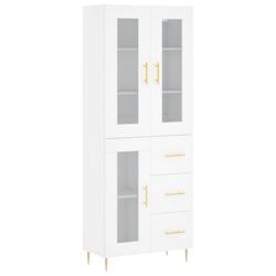 Helloshop26 - Buffet bahut commode armoire meuble de rangement organisateur cuisine salle de séjour salon haut 69,5 x 34 x 180 cm 02_0032632 - 300021_0