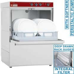 Lave vaisselle professionnel electrique panier 500x500mm avec adoucisseur fast wash - DC502/6-A_0