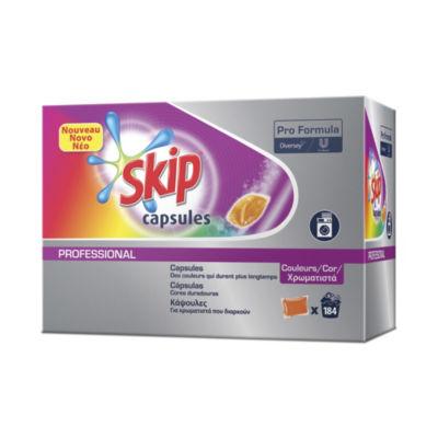 Lessive capsules Skip Professional pour textiles colorés, sachet de 46_0