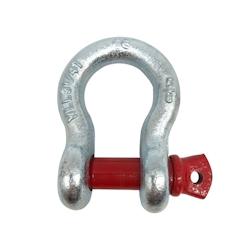 Manille lyre à axe vissé CU : 3250 Kg 5/8 haute résistance coeff 5.1 en acier galvanisé - Cobaltix - gris 3700056041206_0