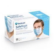 Masque chirurgical - Medicom - SafeMask Premier Plus - barrière modérée (niveau ASTM 2) - boucles auriculaires sans latex_0