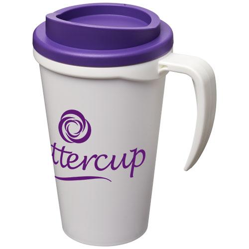 Mug isolant Americano® Grande 350 ml - Double paroi, couvercle à visser et poignée intégrée_0