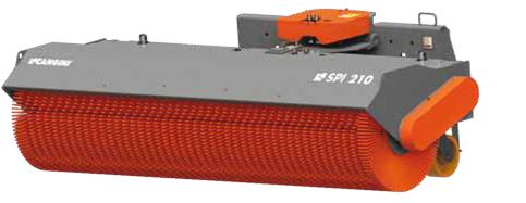 SPI 210 - Godet Balayeur - Nivellement Automatique ± 10° - Rouleau de Balayage PPL ou Acier + PPL_0