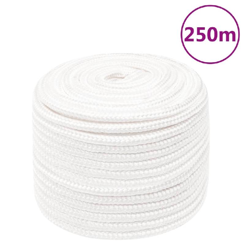 Vidaxl corde de bateau blanc complet 12 mm 250 m polypropylène 152567_0