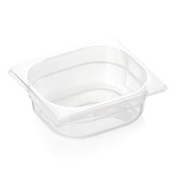 Bac GN 1/6 polypro. 1 litre - h 65mm - WAS Germany - blanc plastique 8416 065_0