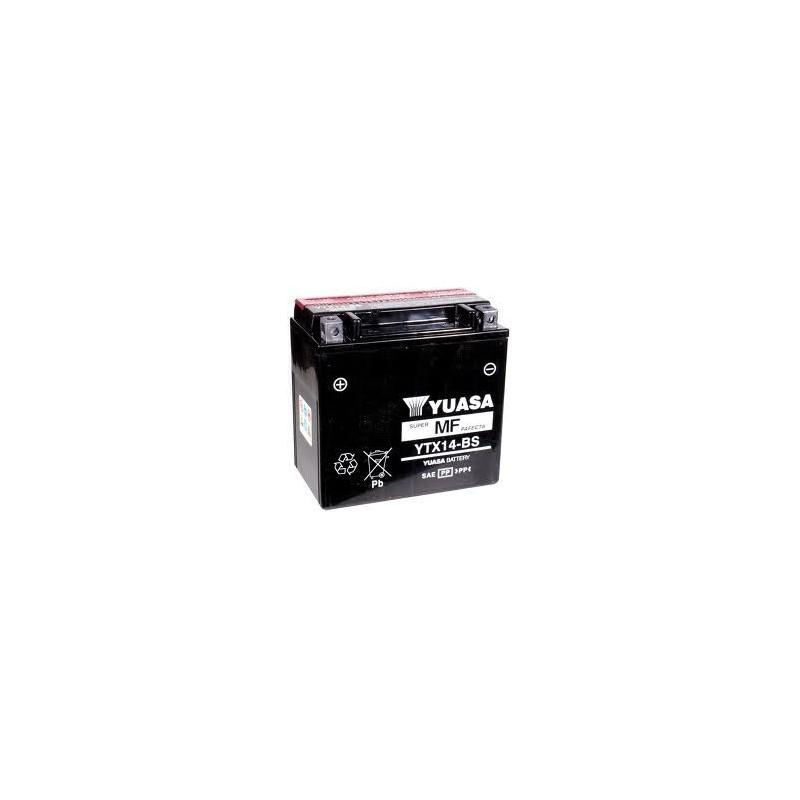 YTX14-BS Yuasa - Batterie de démarrage 12V 12Ah - Acide liquide sans entretien_0