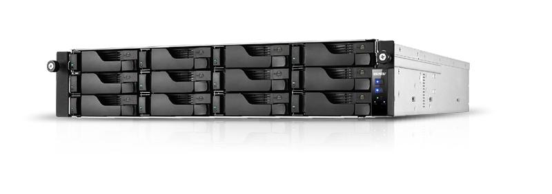 ASUSTOR AS6512RD NAS Rack (2U) - Intel Atom C3538 - 12 baies - 8 Go DDR4 - Ethernet 2,5 Gb/s - Noir_0