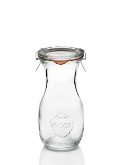 Bocaux en verre WECK - Flacon 290 ml Ø 60 mm avec couvercles en verre et joints (clips non inclus) - WN000040_0