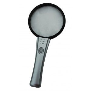 Loupe éclairante à main - Optico-Paris SAS - diamètre 75 mm - grossissements 3.5x/4x - légère avec éclairage LED_0