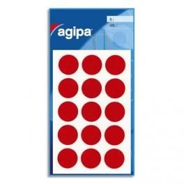 AGIPA SACHET DE 90 PASTILLES RONDES DE COULEUR ROUGE DIAMÈTRE 19MM