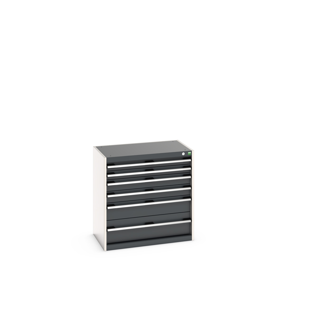 Armoire à tiroirs Cubio SL-858-6 - 6 tiroirs - 40012097 - LxPxH : 800x525x800 mm - Charge admissible 1.5 tonne_0