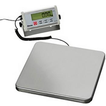 Balance électronique digitale - affichage mural - pesage jusqu'à 150 kg avec plateau inox_0