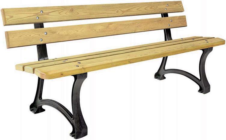 BANC EN BOIS ET FONTE 