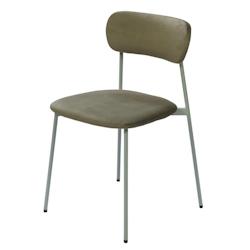 Chaise Elma vert -  Autre Métal Amadeus 45x48.5 cm - vert métal 3520071976921_0
