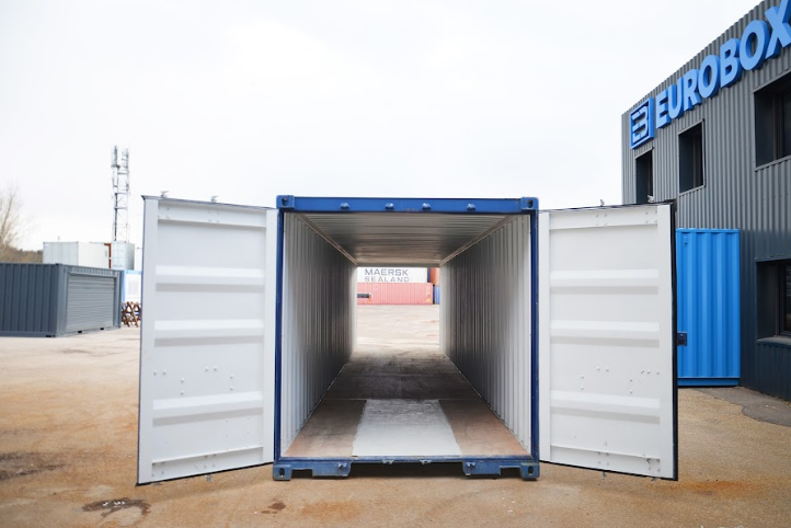 Container maritime 40 pieds - Double portes, acier Corten - 68 m³_0