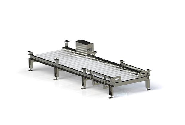 Convoyeur réception palettes - système tout inox pour transport et accumulation de charges lourdes jusqu'à 1,5 T_0