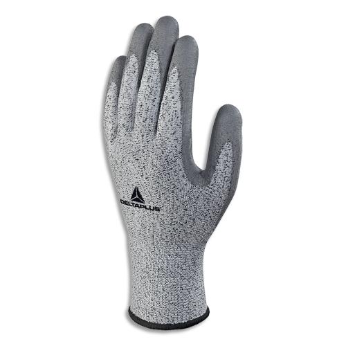 Delta plus paire de gants venicut gris en fibre econocut, enduction polyuréthane, taille 10_0