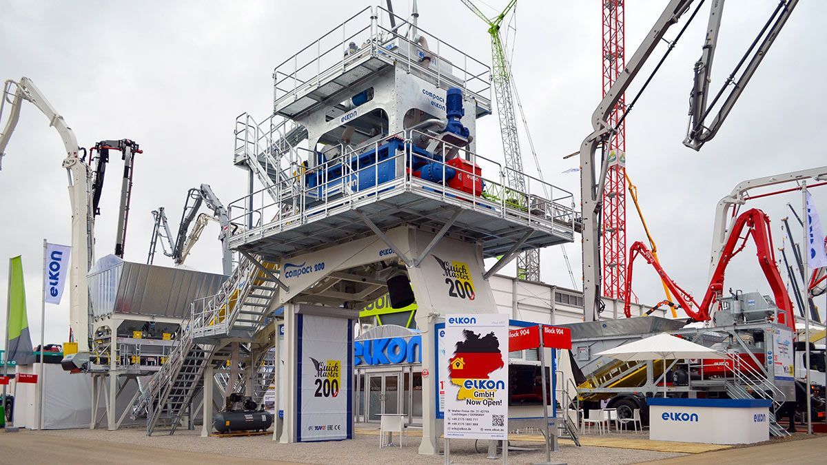 Elkomix-200 centrale à béton - 175 m3/h - Montage rapide et facile_0