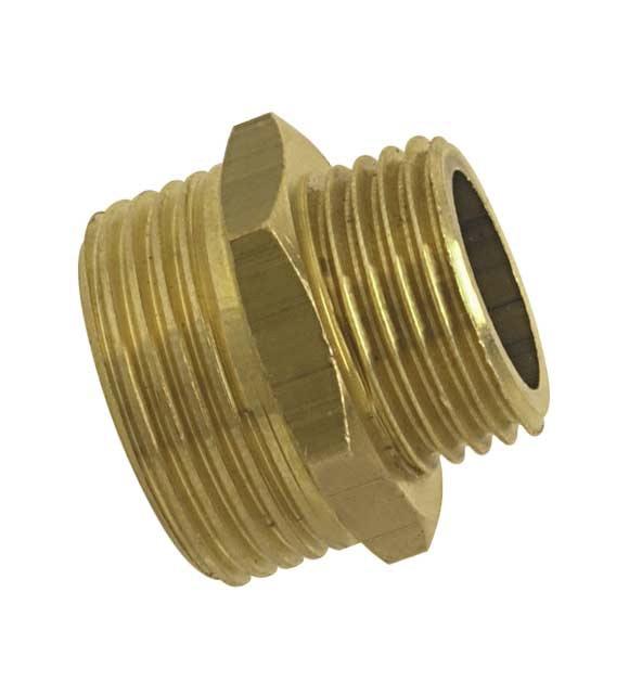 Mamelon réduit boutté 2111709 - laiton - filetage 19mm - tuyau 19 et 25mm - mâle/mâle_0