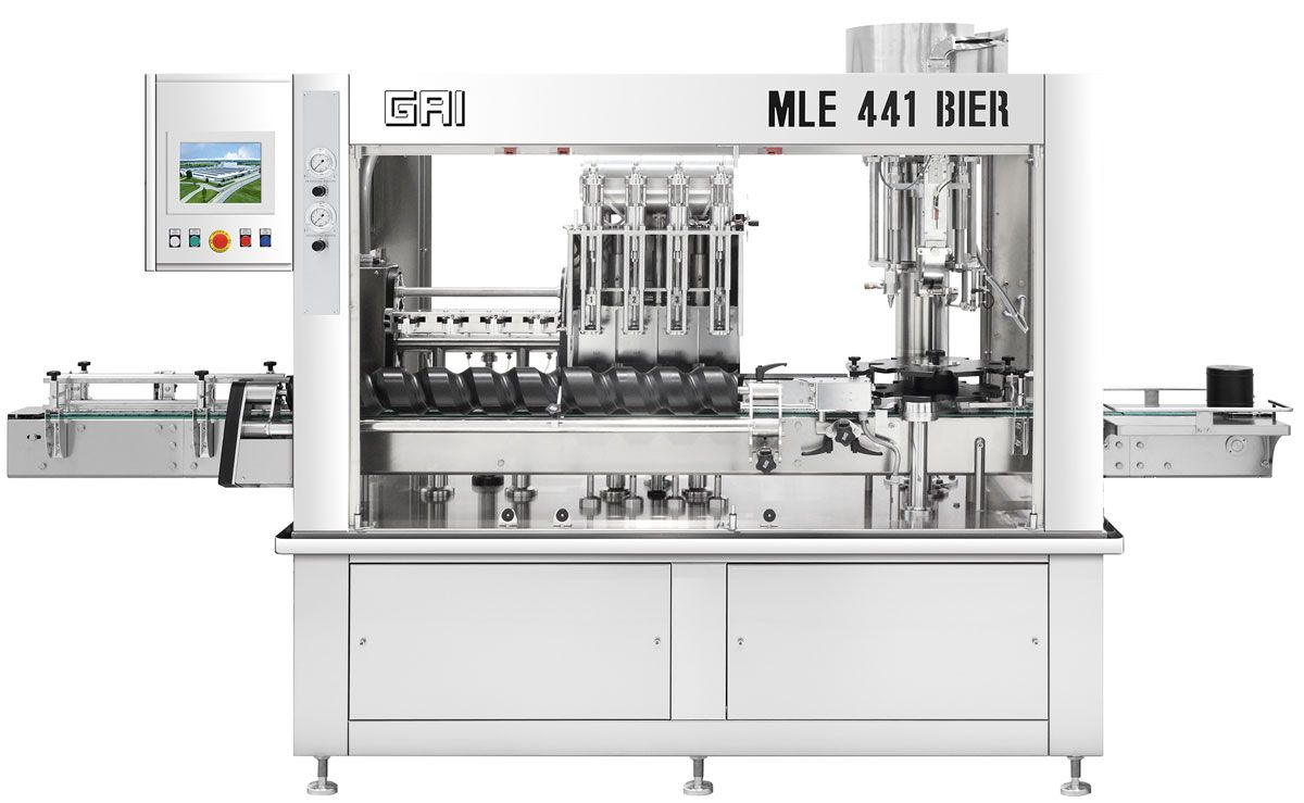 Mle 441 Bier - Matériel d'embouteillage alimentaire - GAI France - Rinçage, tirage bière électropneumatique - Cadence jusqu’à 900 bouteilles/heure_0