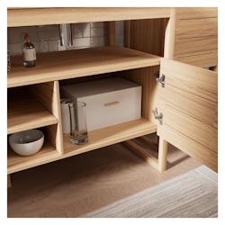 MOB-IN Ensemble meuble double vasque ATOLL 140 cm + Vasques + Robinets - 3701606504905_0