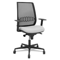 Piqueras y Crespo Silla Alares sincro malla negra bali gris claro brazo regulable - gris multi-matériau 397SM840B40B10B68R65_0