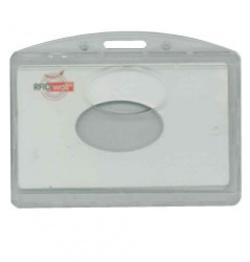 Porte-badge RFID Wall - transparent pour 2 cartes avec blindage anti-signal HF ISO14443A/B_0