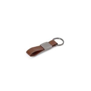 Porte-clés en cuir véritable et métal référence: ix336034_0