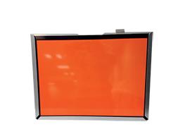Porte-plaque pour panneau orange 30×40 cm - acier galvanisé - système anti-renversement - Réf 46825_0