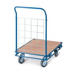 Provost Chariot multi-services dossier grillagé - 80 x 53,5 x 91,5cm - bleu acier 403110212_0