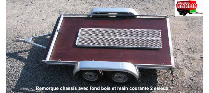 Remorque chassis - chassis de remorque - walin - essieu galvanisé renforcé de 850 kg._0