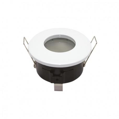 Support de spot bbc rond blanc etanche bbc ip 65 82mm_0