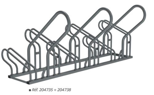 Support vélos de 6 places en acier galvanisé pour une stabilité totale - OPTIMUM_0