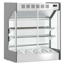 Vitrine murale réfrigérée derrière le bar - 1410x580x1110 mm - 250 W 230/1V - 13VMT145 Eurast - gris inox 13VMT145_0