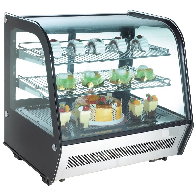 Vitrine réfrigérée de comptoir 120 litres en portes coulissantes_0
