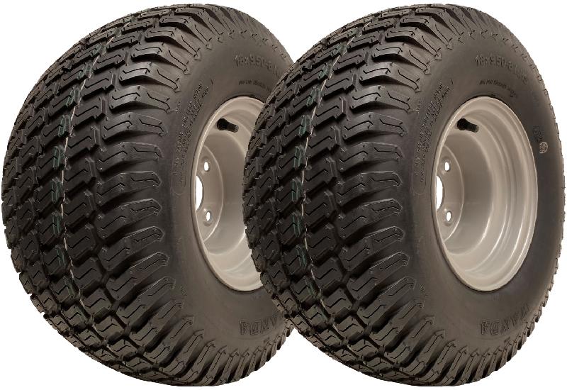 18x9.50-8 Roues de tondeuse à gazon 4 clous Multi Turf 100mm 6ply 595kgs each (Lot de 2)_0
