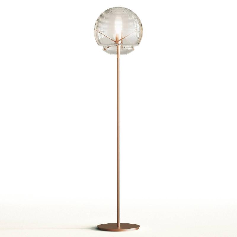 ARTEMIDE VITRUVIO LAMPADAIRE DIMMABLE, LAITON