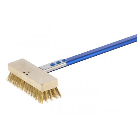 Brosse en laiton avec racloir pour four à pizza électrique faible hauteur | GI.METAL_0