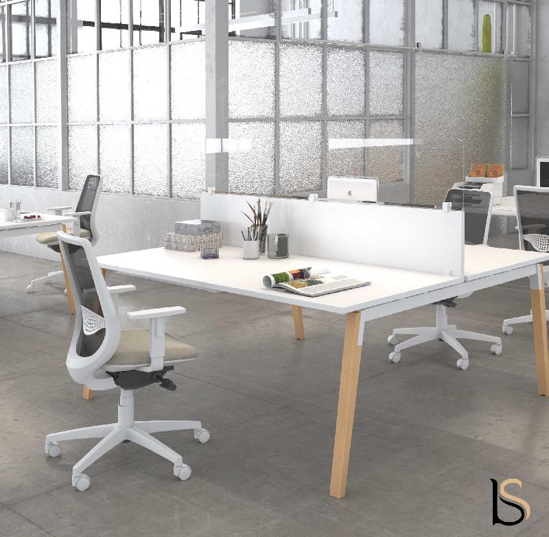 Bureau bench Born Wood Mixte - Mobel Linea - 180_0