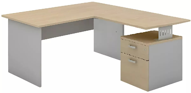 Bureau individuel avec retour sur caisson porteur So Ferrol_0