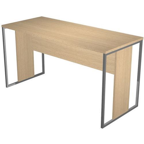 BUREAU PIEDS MÉTAL RAZOR - 140CM - CHÊNE/ANTHRACITE - ARTARREDI