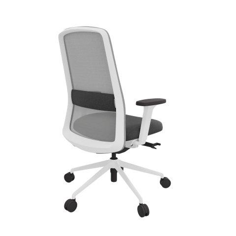CHAISE DE BUREAU ROCKIT BLANCHE - ANTHRACITE