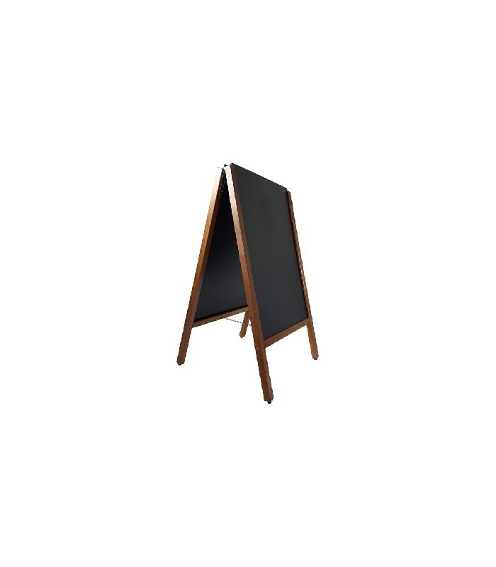 Chevalet stop trottoir - 2 ardoises amovibles cadre bois dimensions 119x68 cm - Référence : PFN51CH_0