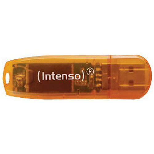 CLÉ USB 2.0 RAINBOW LINE - 64GO ORANGE INTENSO - INTENSO