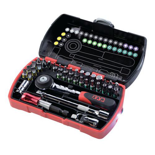 COFFRET 36 PIECES EMBOUTS DE VISSAGE