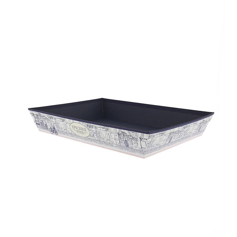 Corbeille carton rectangle Epicerie Fine 33x20 -_0