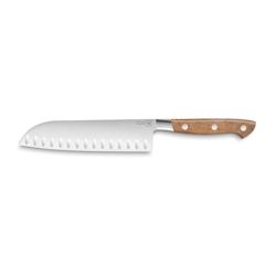 Couteau Santoku Georges en bois 19 cm -  Marron Autre Inox Tarrerias Bonjean 30.5x4 cm - marron inox 3118220050976_0